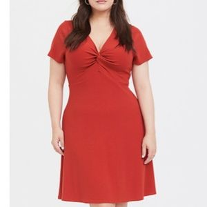Torrid Twist Front Skater Dress